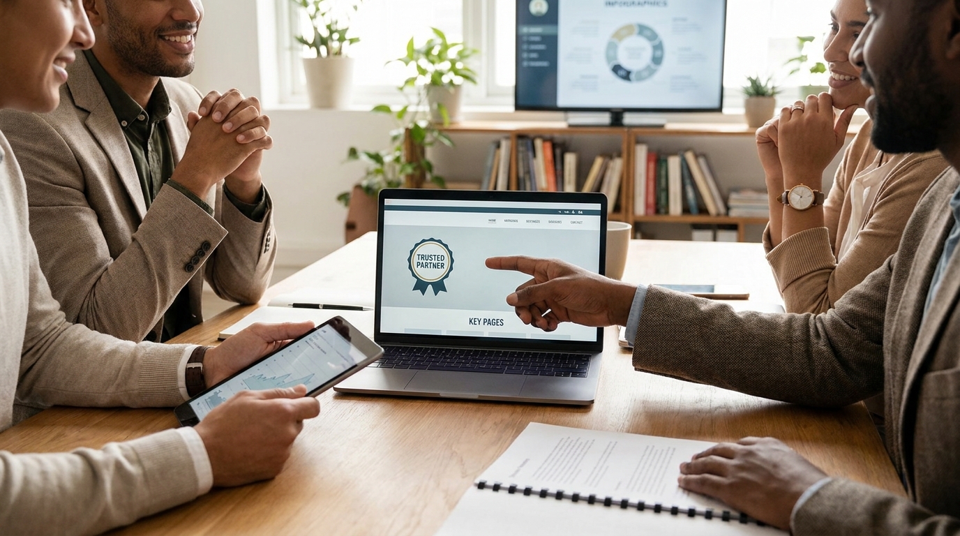 découvrez le plan « cabinet premium » avec ses signaux de confiance essentiels et les pages clés pour optimiser la crédibilité et l'efficacité de votre cabinet.
